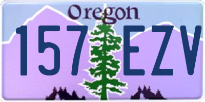 OR license plate 157EZV