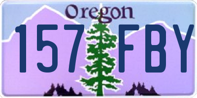OR license plate 157FBY