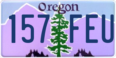 OR license plate 157FEU