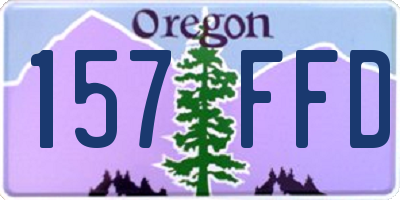OR license plate 157FFD