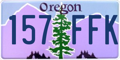OR license plate 157FFK