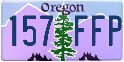 OR license plate 157FFP