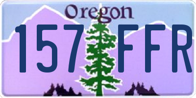 OR license plate 157FFR