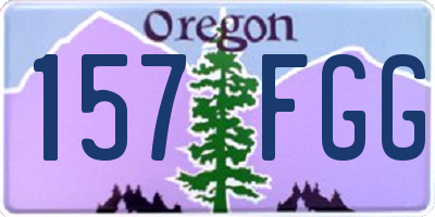 OR license plate 157FGG