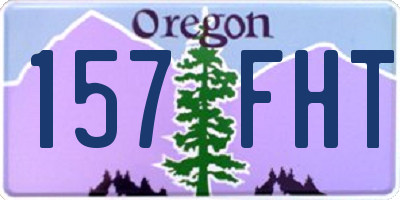 OR license plate 157FHT