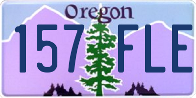 OR license plate 157FLE