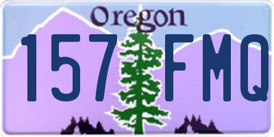 OR license plate 157FMQ