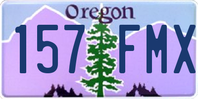OR license plate 157FMX
