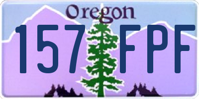 OR license plate 157FPF