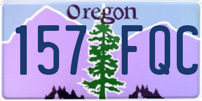OR license plate 157FQC