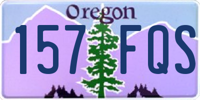 OR license plate 157FQS