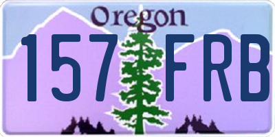 OR license plate 157FRB