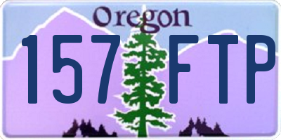OR license plate 157FTP