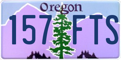 OR license plate 157FTS