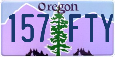 OR license plate 157FTY
