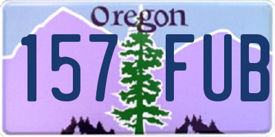 OR license plate 157FUB