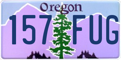 OR license plate 157FUG