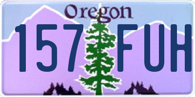 OR license plate 157FUH