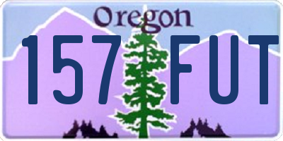OR license plate 157FUT