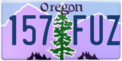 OR license plate 157FUZ