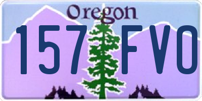 OR license plate 157FVO
