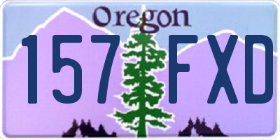 OR license plate 157FXD