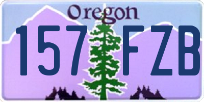 OR license plate 157FZB