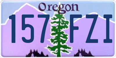 OR license plate 157FZI