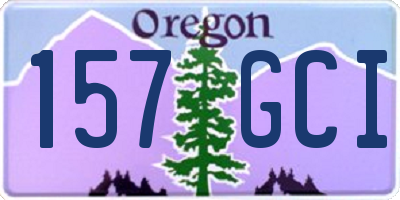 OR license plate 157GCI