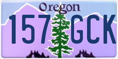 OR license plate 157GCK