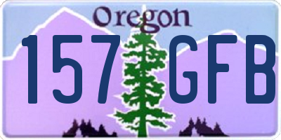 OR license plate 157GFB