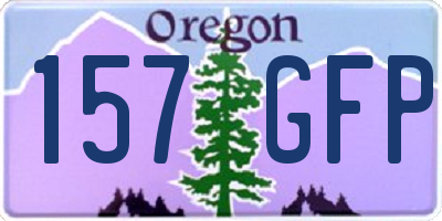 OR license plate 157GFP
