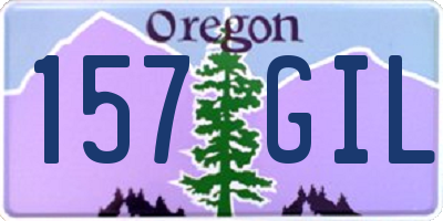 OR license plate 157GIL