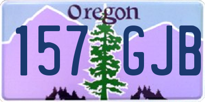 OR license plate 157GJB