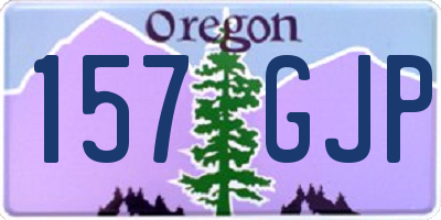 OR license plate 157GJP