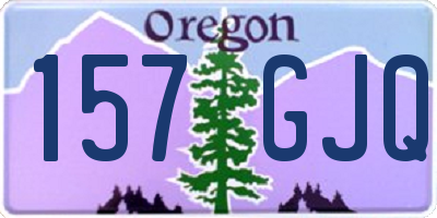 OR license plate 157GJQ