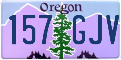 OR license plate 157GJV