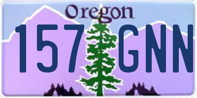 OR license plate 157GNN