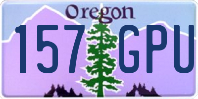 OR license plate 157GPU