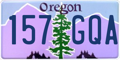 OR license plate 157GQA