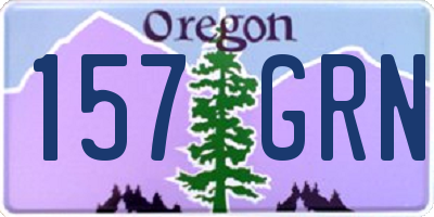 OR license plate 157GRN