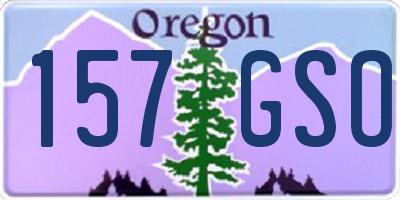 OR license plate 157GSO