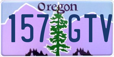 OR license plate 157GTV