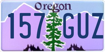 OR license plate 157GUZ