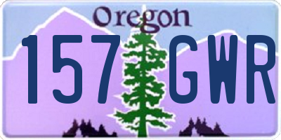 OR license plate 157GWR