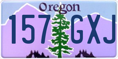 OR license plate 157GXJ