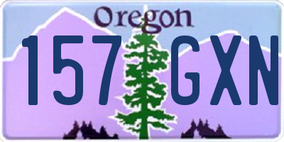 OR license plate 157GXN