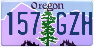 OR license plate 157GZH