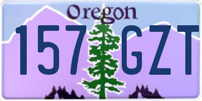 OR license plate 157GZT
