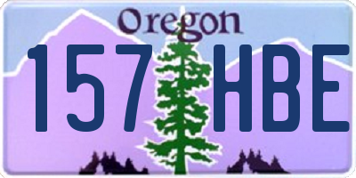 OR license plate 157HBE